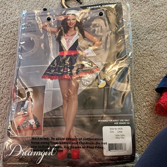 Dreamgirl Shore Thing Sailor costume size large - Picture 2 of 11